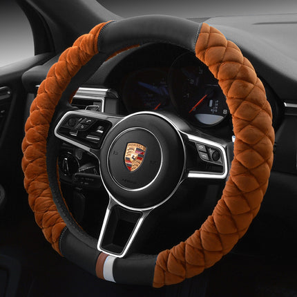 Universal Car Steering Wheel Cover Winter Decoration Cute 38cm Plush Footprint Auto Automobile Vehicle Steering Wheel Protector