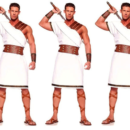 Halloween Cosplay Ancient Greek King Gladiator Costume Couple Outfit Stage Costume