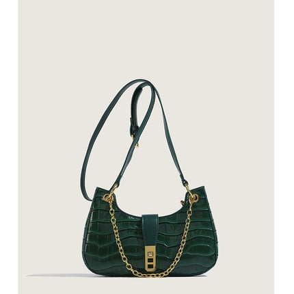 Fashionable Stone Pattern High-grade Shoulder Underarm Small Square Bag