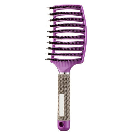 Hairbrush Anti Klit Brushy Haarborstel Women Detangler Hair Brush Bristle Nylon Scalp Massage  Teaser Hair Brush Comb - Novah