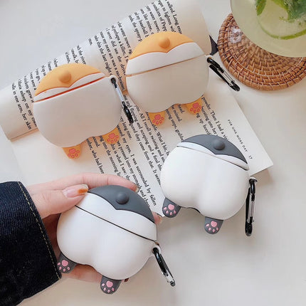 Compatible with Apple, Cute Corgi Sexy Ass AirPods Earphone Case