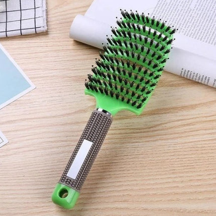 Hairbrush Anti Klit Brushy Haarborstel Women Detangler Hair Brush Bristle Nylon Scalp Massage  Teaser Hair Brush Comb - Novah