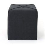 Pouf ottoman eprolo en tissu gris clair, surface rembourrée et pratique pour le salon ou la chambre.