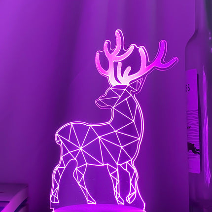 Colorful Touch Remote Control LED Visual Light 3D Small Table Lamp