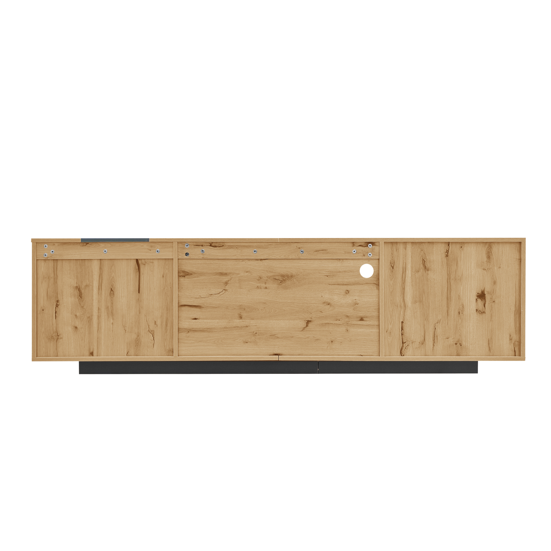 Meuble TV moderne de 70 pouces eprolo avec rangement en bois clair et surface lisse, idéal pour salon contemporain.