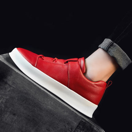 Thick bottom white shoes men's casual overshoes men