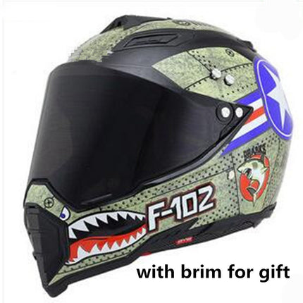 Off-road helmet motorcycle racing helmet road off-road dual-use helmet men and women four seasons pull helmet full face helmet