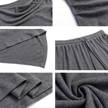 One Shoulder Top, Soft And Sticky Half Skirt, Slimming Pants Set