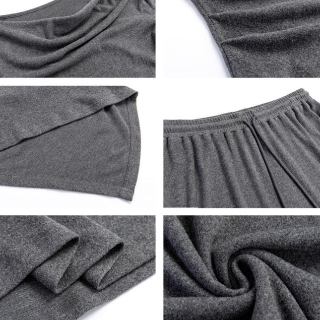 One Shoulder Top, Soft And Sticky Half Skirt, Slimming Pants Set