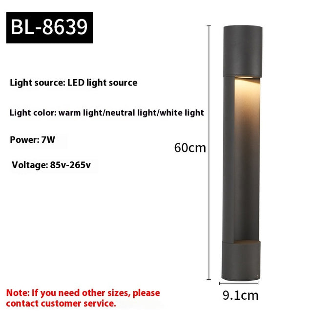 Outdoor Waterproof Led Cylinder Lawn Landscape Lamp