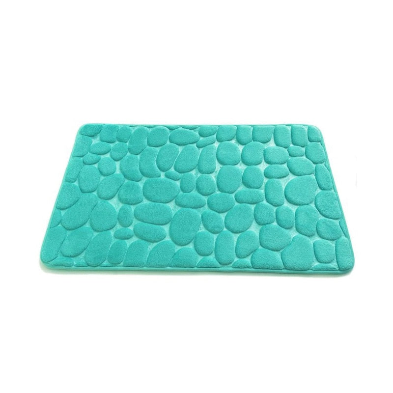 Tapis de bain en mousse à mémoire, antidérapant, motif pavé, pour lavabo, baignoire ou douche, de la marque eprolo
