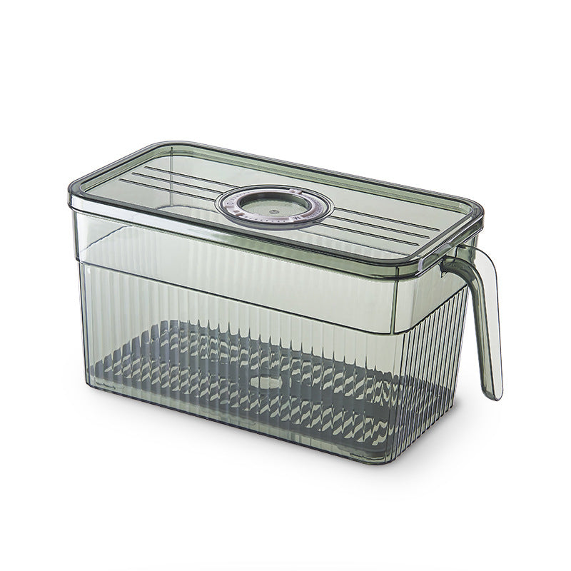 Boîte de rangement réfrigérateur eprolo avec poignée, boîte alimentaire étanche et empilable pour stockage domestique.