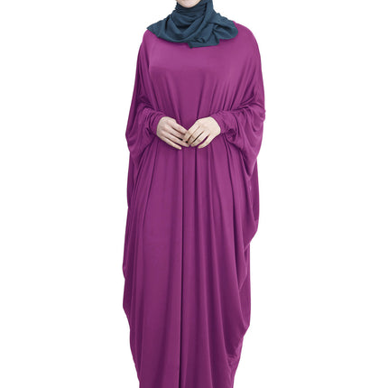 Arab Muslim Casual Clothing Multi-color Bat Sleeve Robe