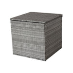 Ensemble de mobilier d'extérieur en rotin gris, comprenant un canapé sectionnel de 4 pièces avec coffre de rangement, par eprolo.
