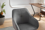 Chaise de bureau en velours eprolo, fauteuil moderne avec roulettes pour le bureau, salon ou chambre, assise confortable et élégante.