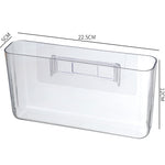 Boîte de rangement murale transparente eprolo pour téléphone portable, fixation sans vis, idéale pour dortoir.