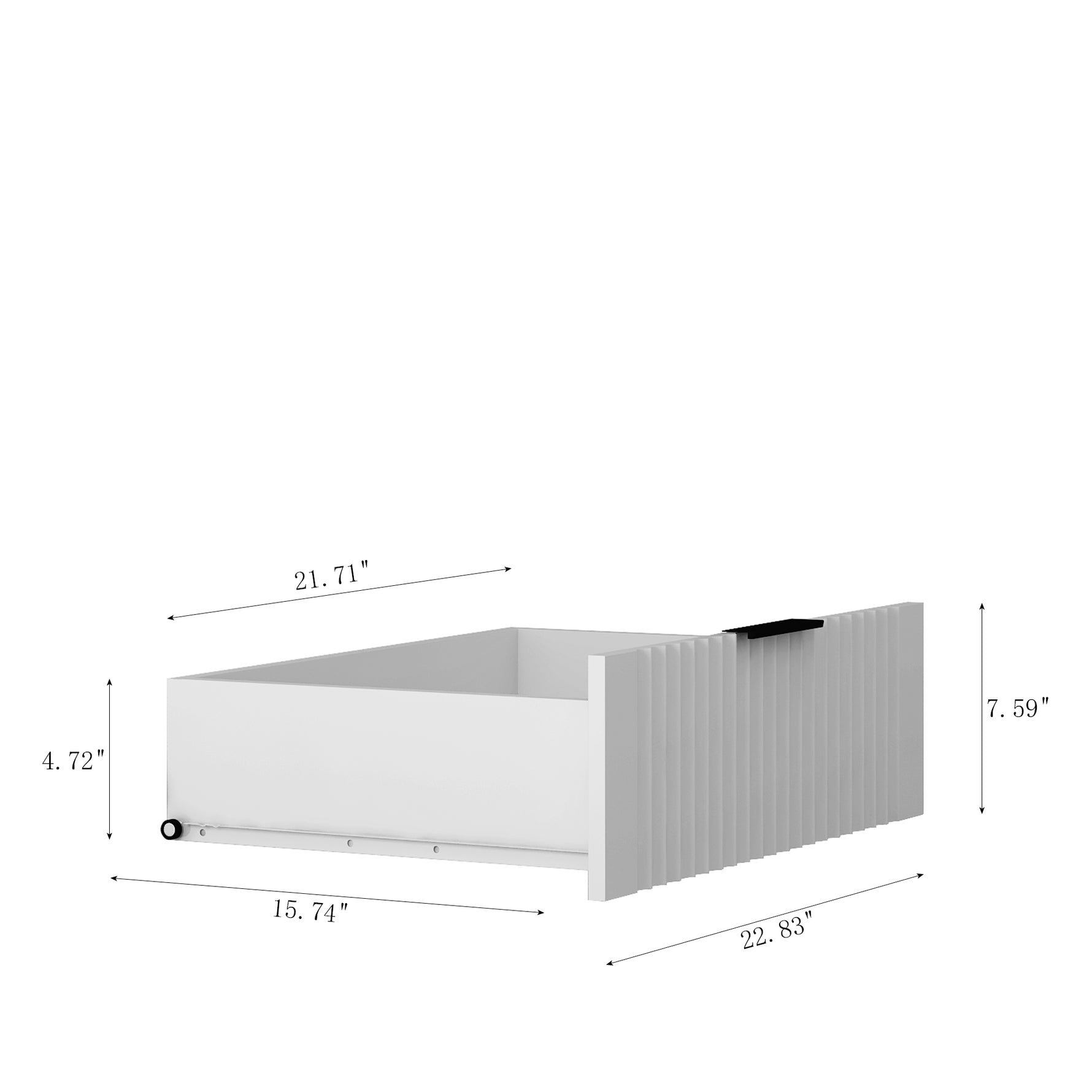 Armoire blanche eprolo pour chambre, avec portes coulissantes, étagères ouvertes, tiroirs et barre de suspension pour vêtements.