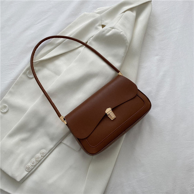 One Shoulder Solid Color Simple Bag Women