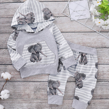 Children's Clothing Explosion Model Baby Elephant With Hood Suit Spot