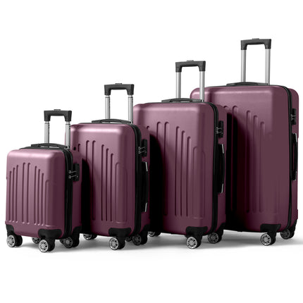Vertical Striped Four In One Suitcase