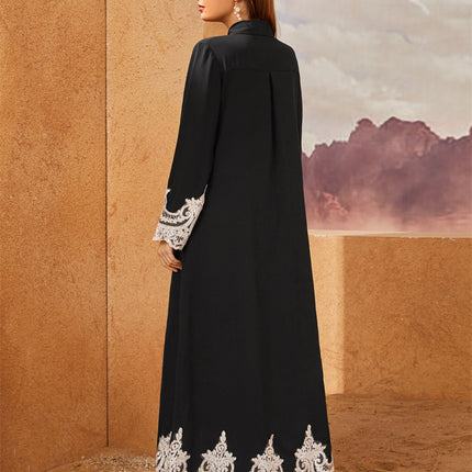 Middle East Arab Blouse Lace Cardigan Lace Dress