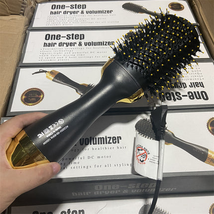 Ion Electric Hair Dryer Styling Comb Curly Hair Artifact Lazy Fluffy Comb