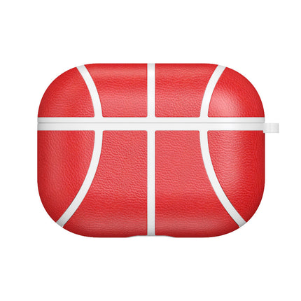 Compatible with Apple, Compatible with Apple , Applicable To Apple Airpods Pro Protective Sleeve NBA Basketball Headset Protective Shell Handmade Leather Anti-fall Protection