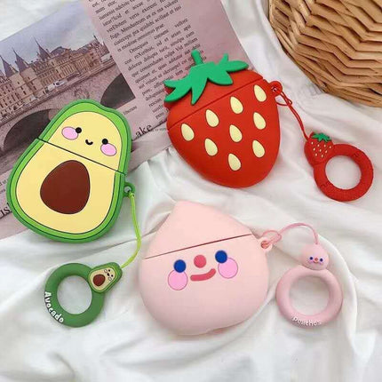Creative Avocado Silicone Wireless Earphone Case
