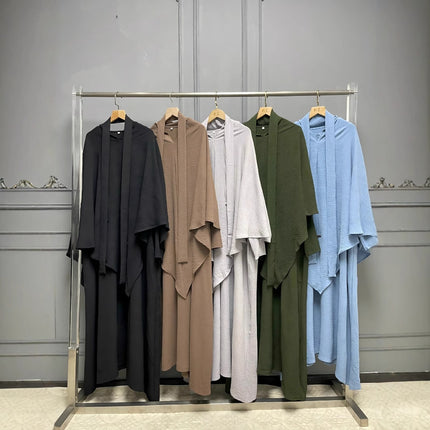 Two-piece Headscarf Suit Muslim Long Dress