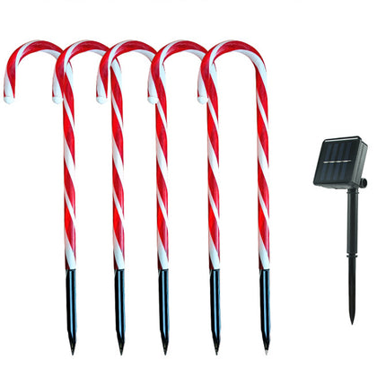 Solar Powered Cane String Lights Christmas Home Decor