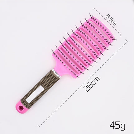 Hairbrush Anti Klit Brushy Haarborstel Women Detangler Hair Brush Bristle Nylon Scalp Massage  Teaser Hair Brush Comb - Novah