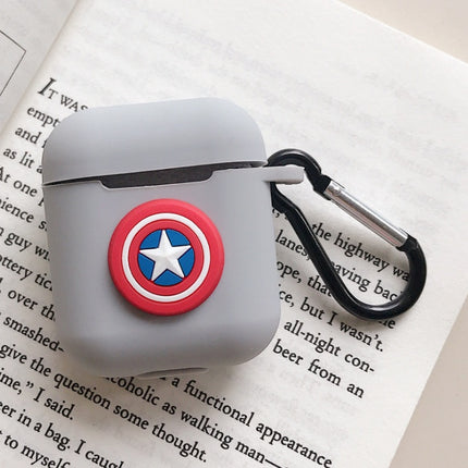 Compatible with Apple, AirPods protective jacket cute cartoon silicone anti-falling earphone jacket Japanese Korean women''s key-clasp hanging rope