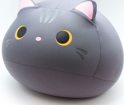 Coussin de canapé en forme de chat mignon, poupée animal en peluche, décoration douce pour le salon, par Novah