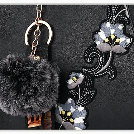 Handbags Fashionable Women's Handbags For Ladies Flower Pattern Crossbody Bags Splicing Color Shoulder Bags