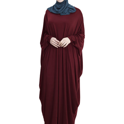 Arab Muslim Casual Clothing Multi-color Bat Sleeve Robe