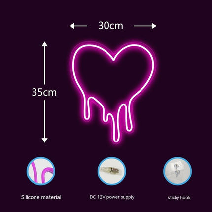 Melting Heart 12v Silicone Led Neon Light