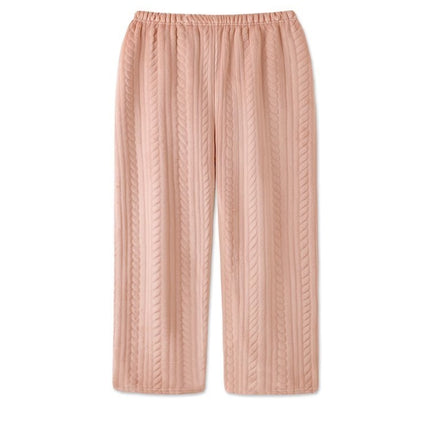 Women's Fashion Flannel Long Sleeve Warm Student Homewear Sets