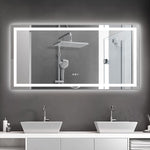 Miroir de salle de bain LED de 72x36 pouces avec fonction anti-buée et réglage de l'intensité, marque eprolo.