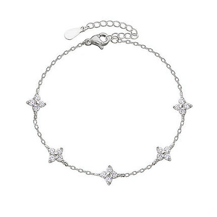 French Light Luxury Starry Sky Flower Bracelet