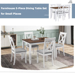 Table en bois rustique minimaliste de la marque eprolo, finition naturelle et design simple, vue de face.