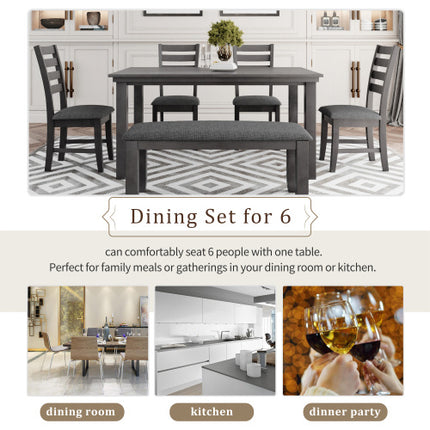 6-piece Dining Table Set