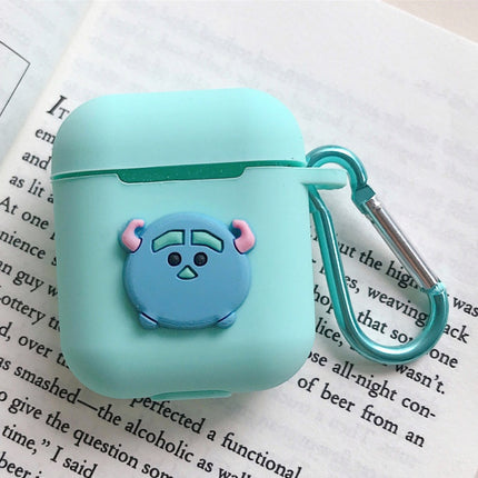 Compatible with Apple, AirPods protective jacket cute cartoon silicone anti-falling earphone jacket Japanese Korean women''s key-clasp hanging rope