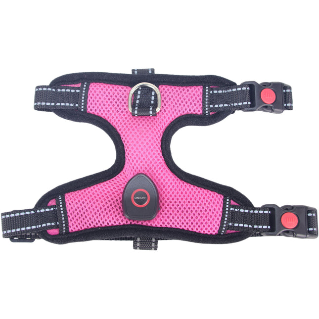 LED Luminous Pet Harness USB Charging