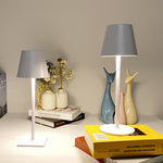 Lampe de table de bureau LED eprolo, design créatif, protection des yeux, charge USB, pied en métal pour hôtel ou décoration.