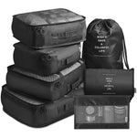 Ensemble de 7 sacs de rangement de voyage eprolo pour vêtements, organisation pratique pour bagages, sacs de stockage compacts.