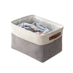 Panier de rangement pliable épais pour vêtements, livres, jouets, cosmétiques, par eprolo, visible avec contenu organisé.