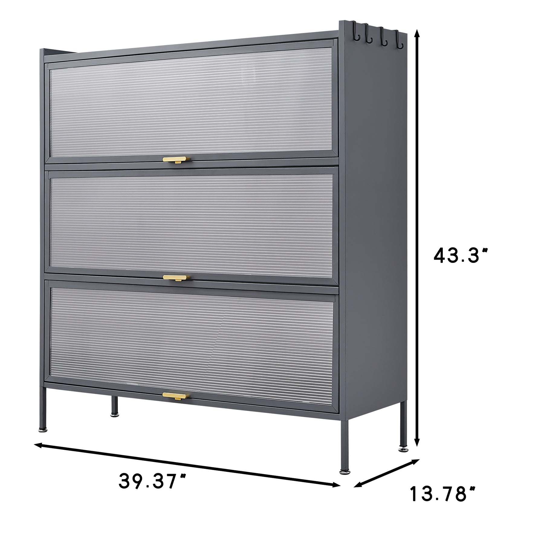 Étagère de rangement pour cuisine eprolo avec trois niveaux pour stockage en cuisine, en bois ou métal, organisée et pratique