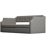 Canapé-lit capitonné avec tiroir de jour eprolo, cadre rembourré confortable et design moderne pour chambre ou salon.