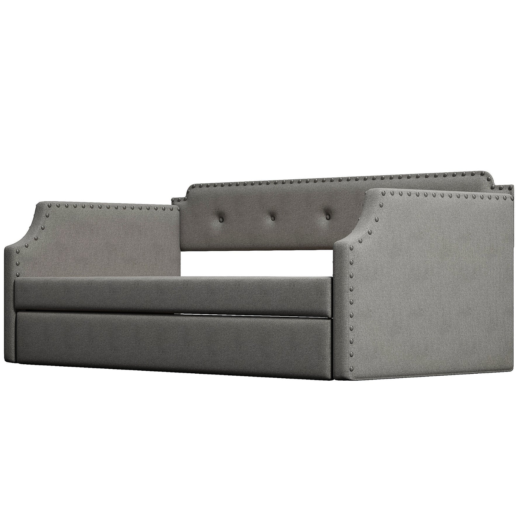 Canapé-lit capitonné avec tiroir de jour eprolo, cadre rembourré confortable et design moderne pour chambre ou salon.