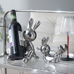 Étagère à vin en lapin de luxe, décoration haut de gamme pour salon ou salle à manger, en bois avec finition élégante.